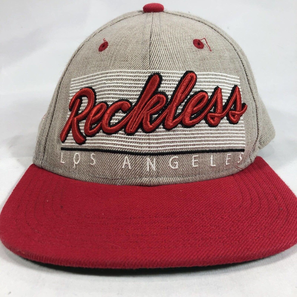 YOUNG & RECKLESS Los Angeles Adjustable Snapback Hat Cap Flat Bill Embroidered